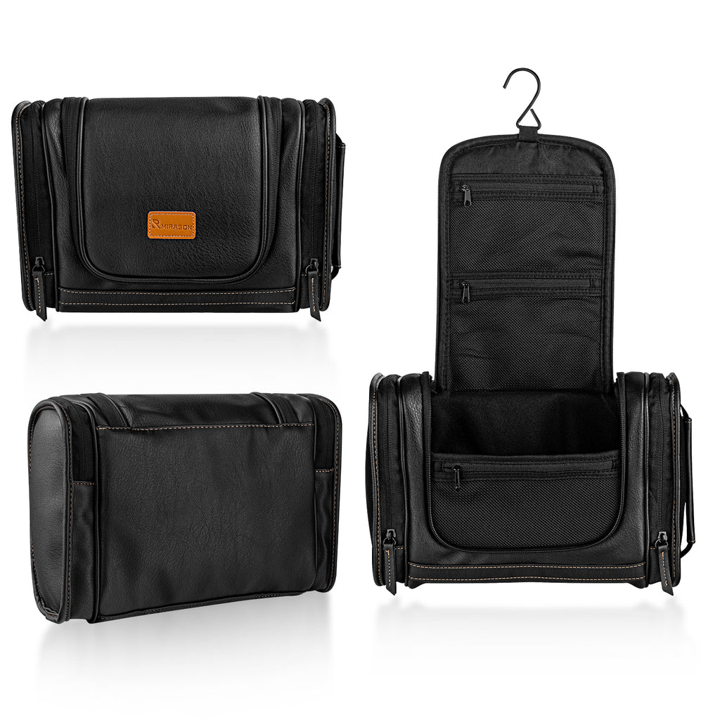 china men travel toiletry bag Hanging Toiletry Bag for Men Dopp Kit Waterproof Leather Travel Organi – mirasonshop